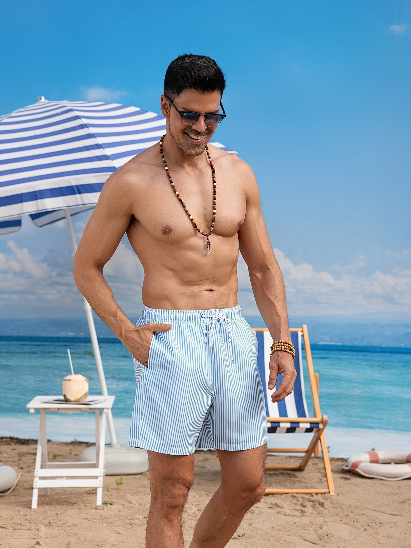 Jeremy™ | Short de Plage Rayé pour Homme